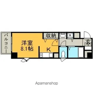 パルティール鶴舞【9階】の間取り