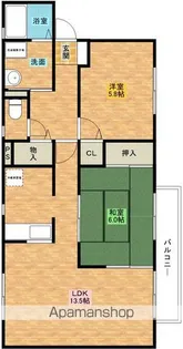 デイスターS【1階】の間取り