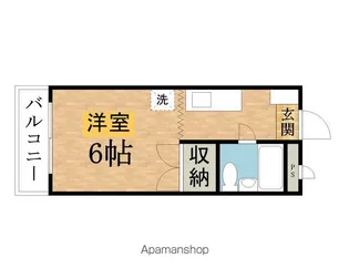 レジデンスウエスト【4階】の間取り