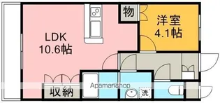 ビー・ハッピー【1階】の間取り