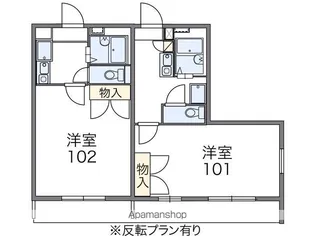 レオパレスこーぽ谷本【2階】の間取り