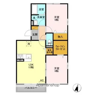 エルスリーモナミ【3階】の間取り