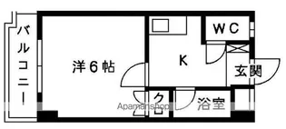 ベルデマール千早【402.号室】の間取り