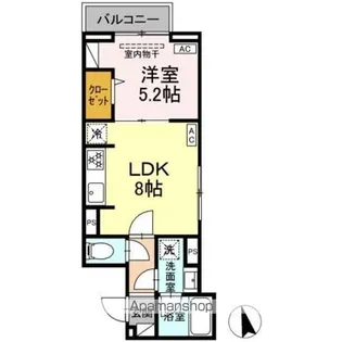 セレスティア前野町【3階】の間取り