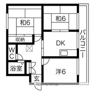 コーポ大野【3階】の間取り