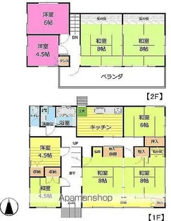 福島県いわき市平南白土字八ツ坂【一戸建】の間取り