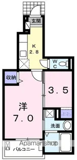 ラ ナチュール【1階】の間取り