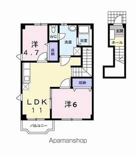 アビデ八久保【2階】の間取り