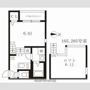 ディアコート浄心【1階】の間取り