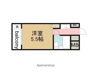 スタープラザ三筋【4階】の間取り