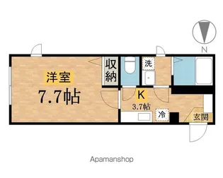 ドミール八王子【1階】の間取り