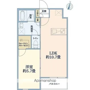 ウェルスクエア豊中本町【1階】の間取り