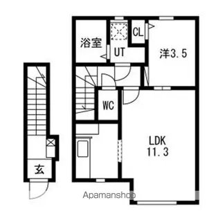 シエール【205号室】の間取り