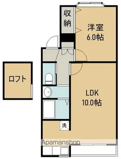 キャステール砂押Ⅰ【2階】の間取り