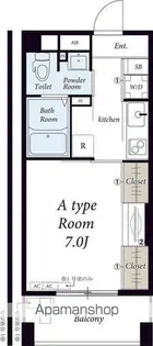 リブリ・柏中央【6階】の間取り