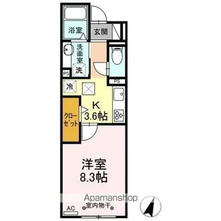 TIGER LILY【1階】の間取り