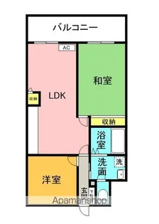 ハイツサウスウィンド【203号室】の間取り
