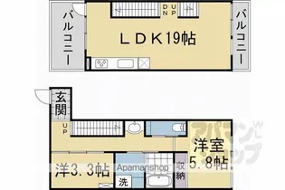 LAA・SANーYOU【106号室】の間取り