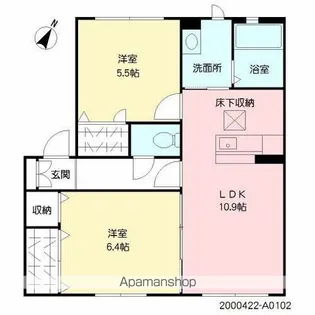 グランシャリオ【1階】の間取り