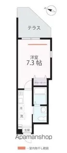 ハーミットクラブハウス上大岡Ⅱ【1階】の間取り