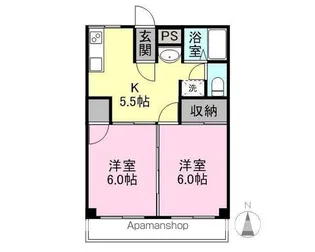 大恵第2マンション【207号室】の間取り