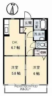 ST大高 B棟【2階】の間取り