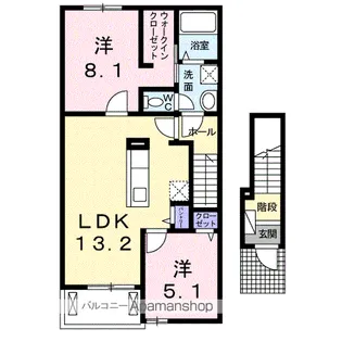 セントラル ビオーラA【2階】の間取り