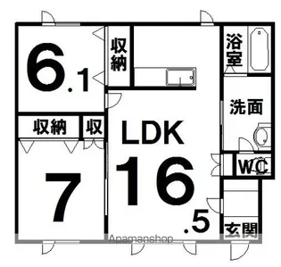 フォレット・セタ【1階】の間取り