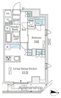東京都中野区新井1丁目【マンション】の間取り