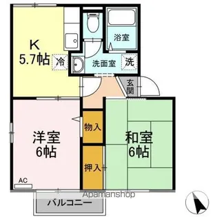 シュロス【1階】の間取り