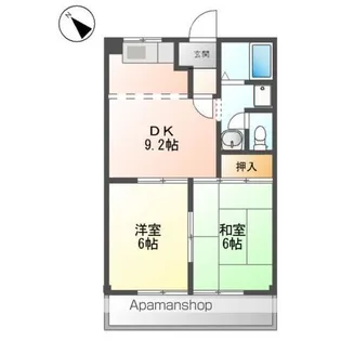 パレスさくらA【2階】の間取り