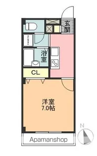 アンプルールフェールシャルマン【1階】の間取り