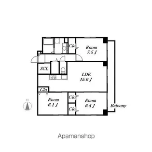 アレフガルド【9階】の間取り