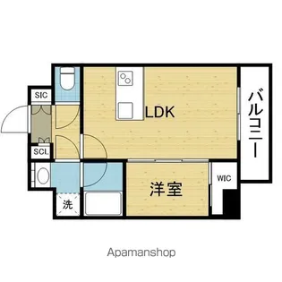 AUFTAKT 天王寺【6階】の間取り