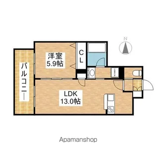 URBAN CLOUD IZUMI(アーバンクラウド泉)【1階】の間取り