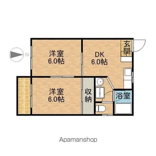 ヴィルフラッツ【2階】の間取り