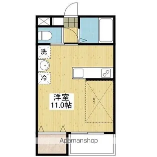 ネスト山越【4階】の間取り