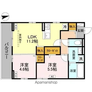 LA DOUCEUR戸田公園【2階】の間取り