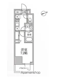 レジディア新御徒町Ⅱ【6階】の間取り