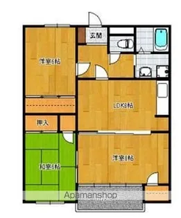 CLUB博多の森【3階】の間取り