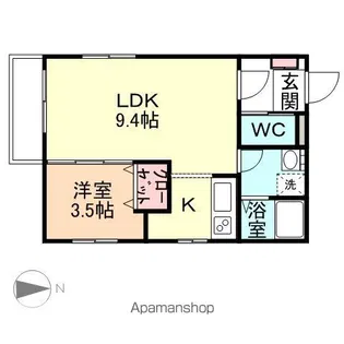 セプト・クルール【202号室】の間取り