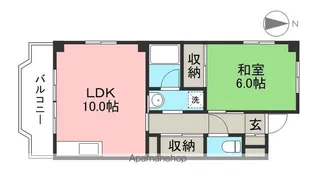 ドミール鷹匠町【3階】の間取り