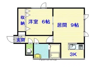 ピアコートアンジェ【202号室】の間取り