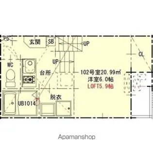 ハーモニーテラス西日置Ⅱ【1階】の間取り
