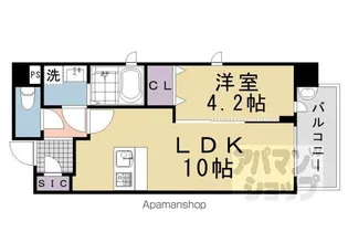 VERTICE 四条富小路【302号室】の間取り
