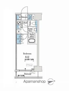 1Kの間取り画像