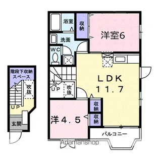メゾン桜小路【2階】の間取り