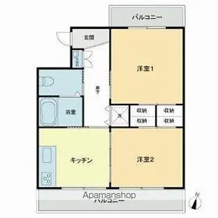 ライオンズマンション日吉第3【4階】の間取り