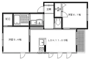 シャーメゾンUN【B105号室】の間取り