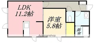 レザングレーヌⅡ【101号室】の間取り